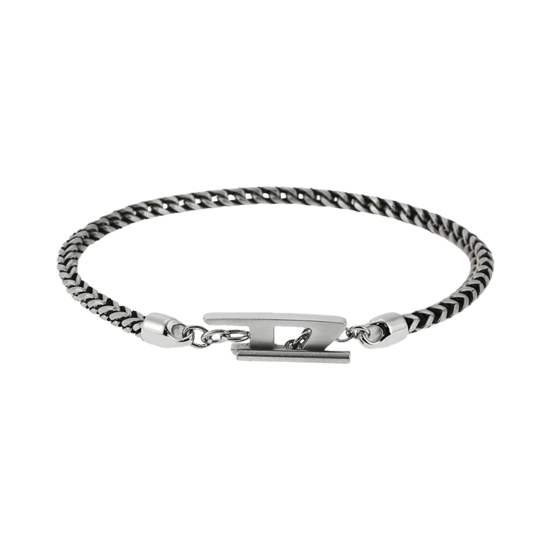 DX1551040 [20% 쿠폰] Diesel Dx1551040 Stainless Steel Chain Bracelet Silver Black
