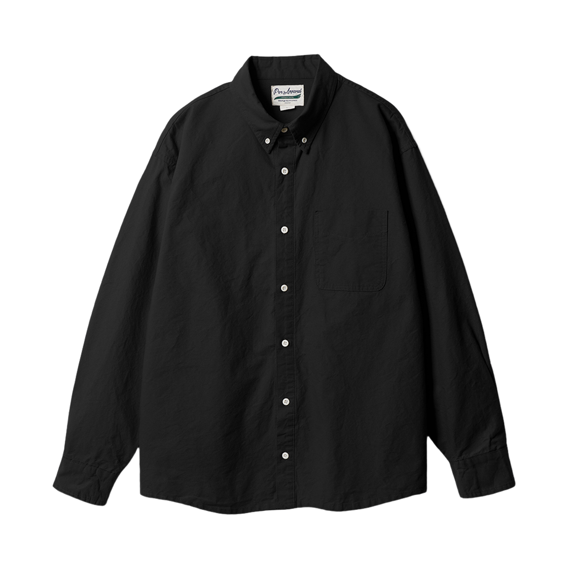 JULS4753_black_29 PERSTEP Drift Oxford Shirt Black JULS4753