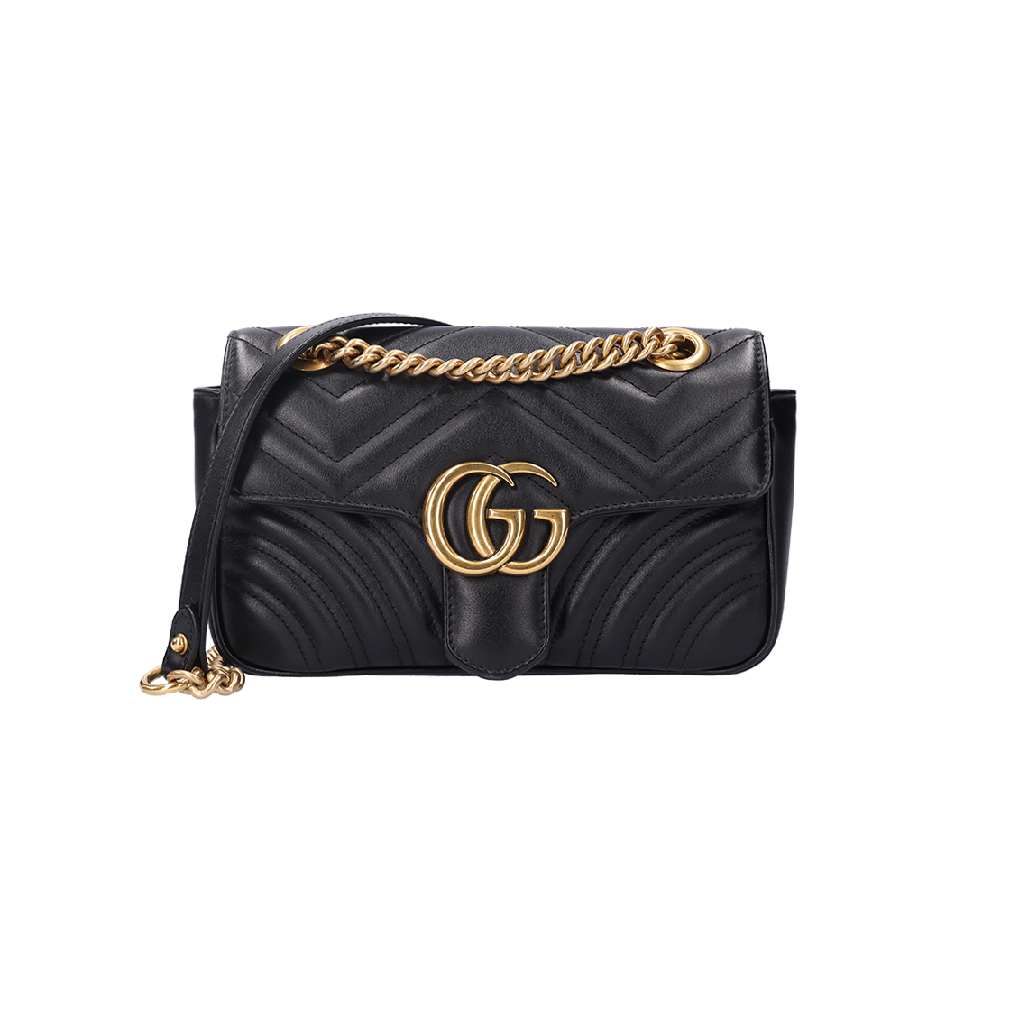 IT6A7MBBR35W Gucci GG Marmont Matelasse Mini Bag Leather Black