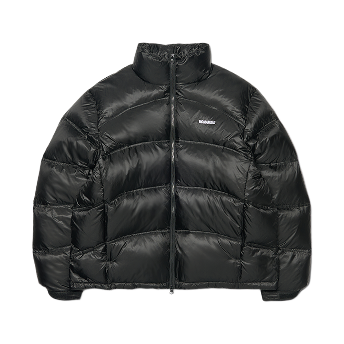 노매뉴얼 듀오 라인 시어 덕 다운 블랙(NOMANUAL Duo Line Sheer Duck Down Black)