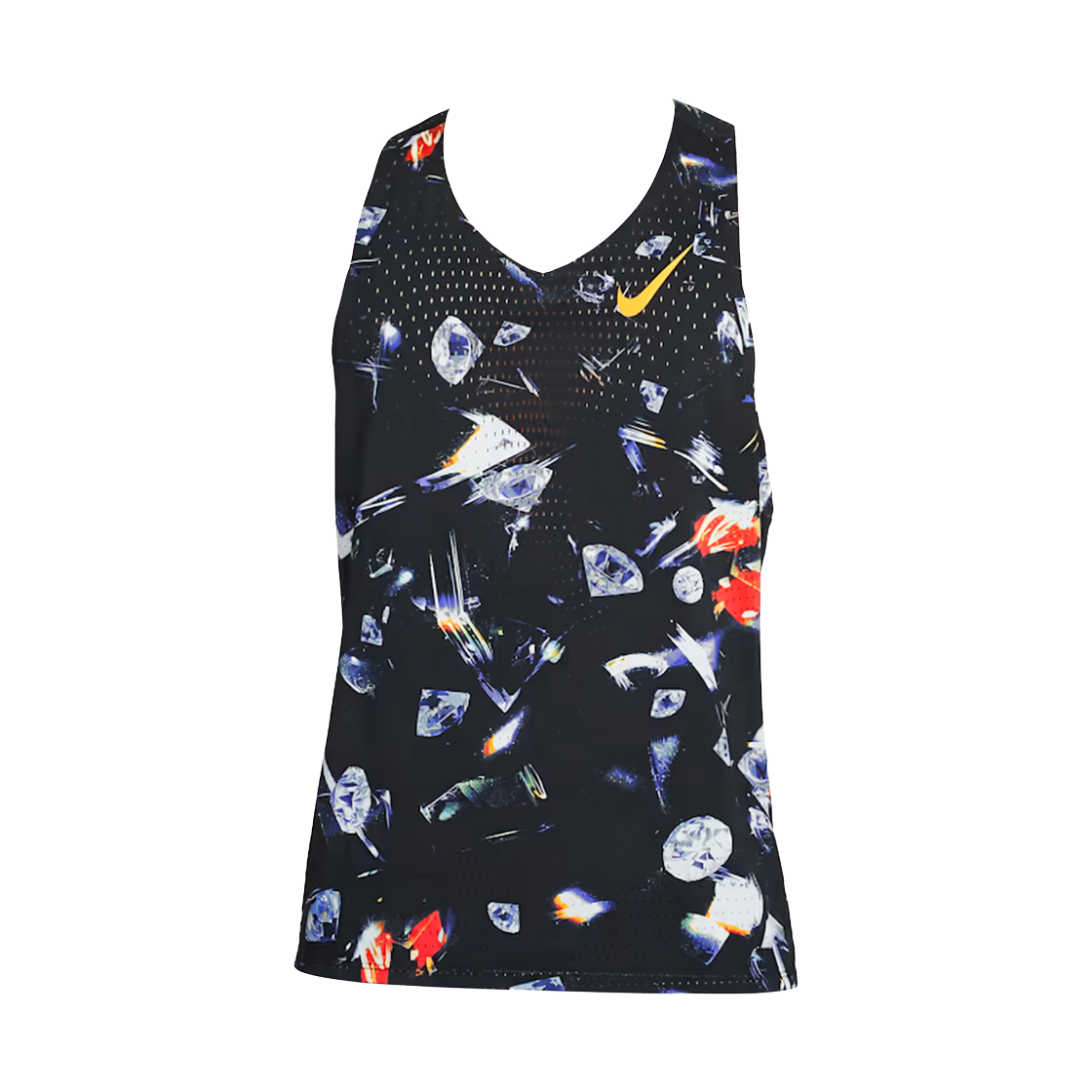 IF2073-010 Nike AeroSwift Dri-Fit ADV Running Vest Black Laser Orange - Asia