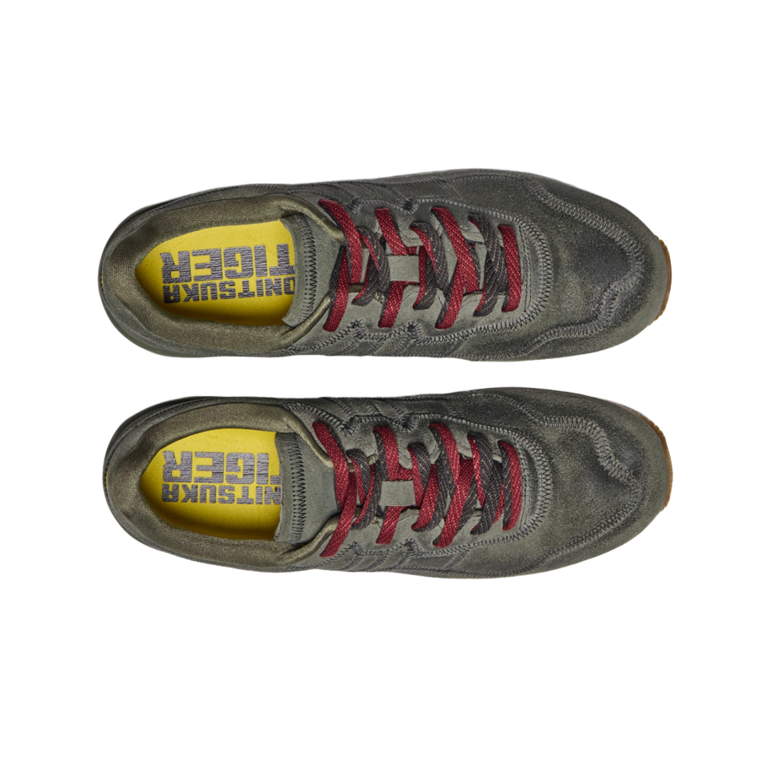 오니츠카 타이거 타이거 앨라이 스티치 맨틀 그린 바이브런트 옐로우(Onitsuka Tiger Tiger Ally Stitch Mantle Green Vibrant Yellow) - 2