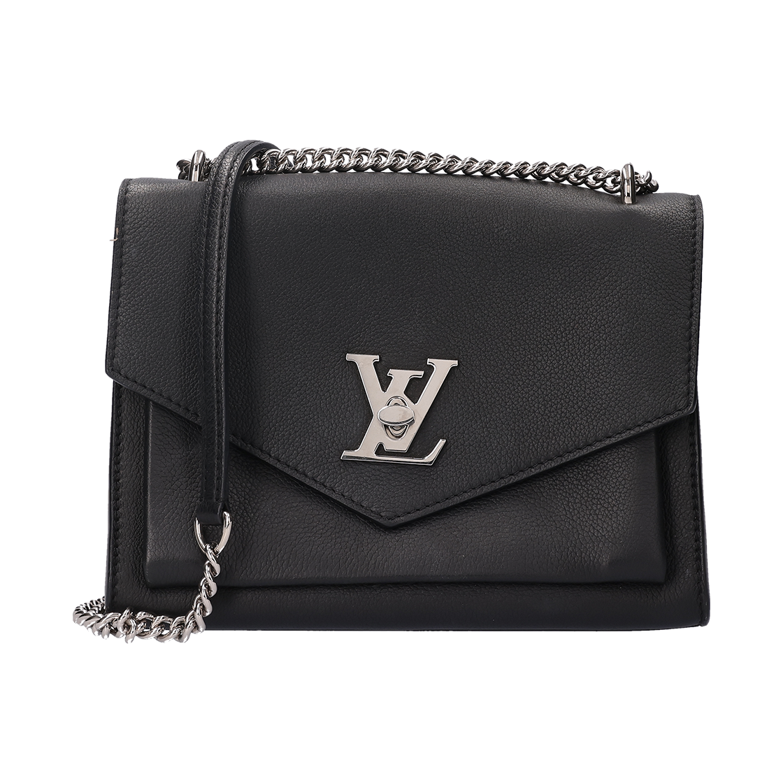 ITWNSFKSOMDD Louis Vuitton My Lockme Chain Bag Leather Black