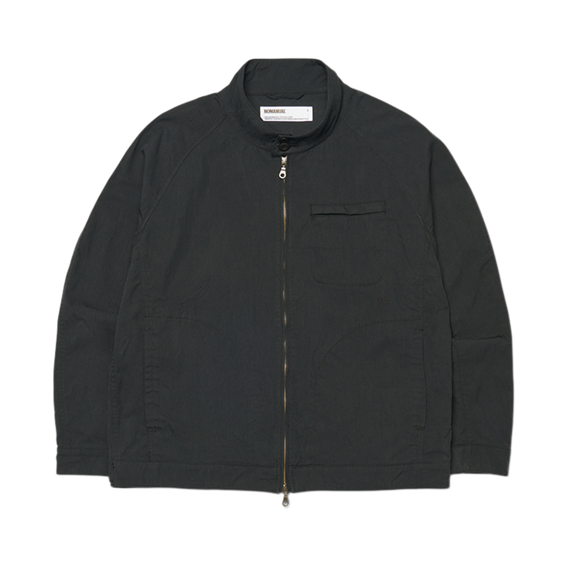 노매뉴얼 네오 해링턴 자켓 워시드 블랙(NOMANUAL Neo Harrington Jacket Washed Black) - 1