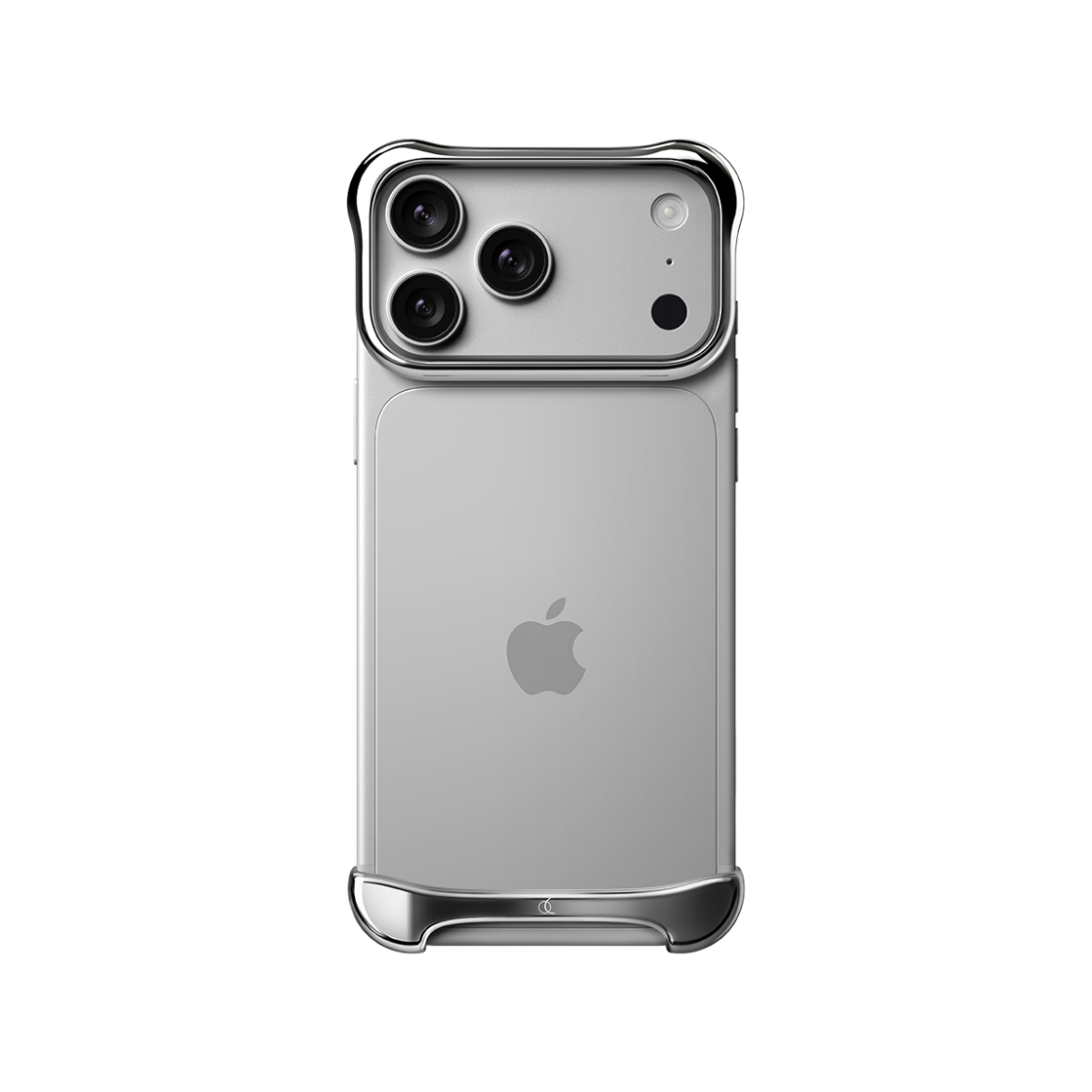 AP-PSL-APL-IP18PRO ArcPulse iPhone Aircraft Aluminum Bumper Case Mirror Silver (iPhone 18 Pro/Pro Max)