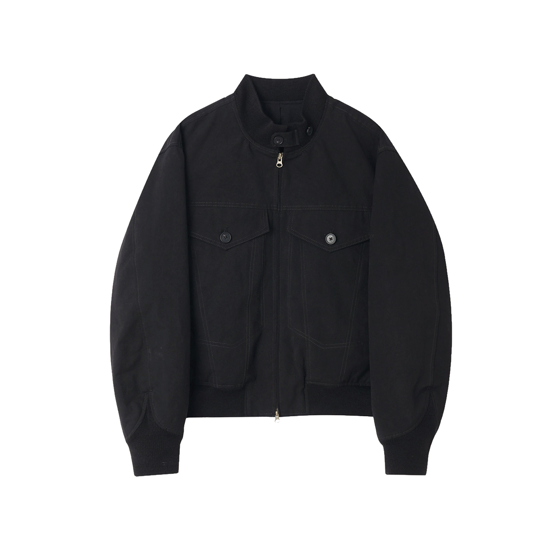 NCH26A-CO05BK CHOWOO Multi Stitch Regular G-8 Jacket Black