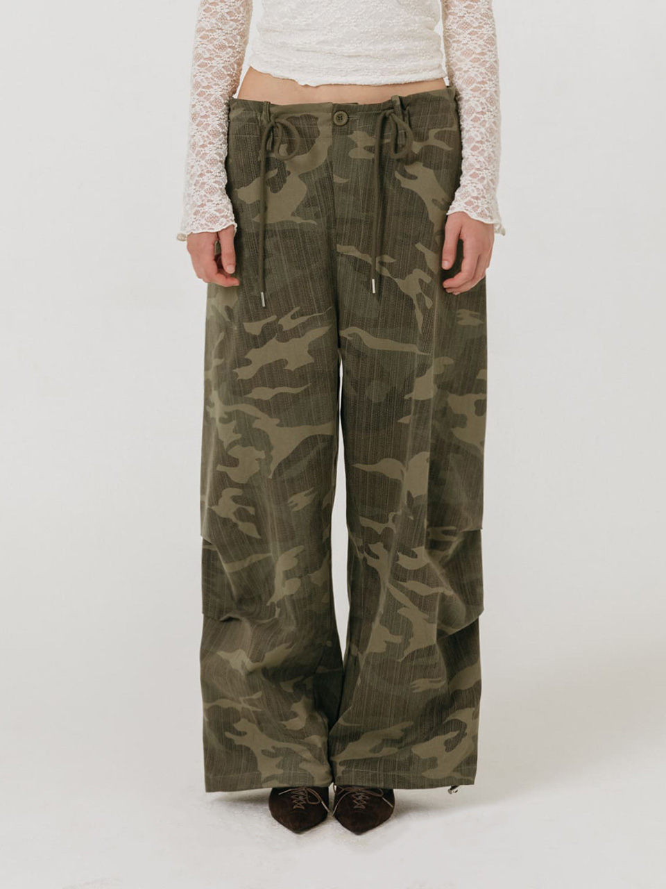 모이페어 빈티지 와이드 팬츠 레오파드 카모(MOIFAIRE Vintage Wide Pants Leopard Camo) - 2