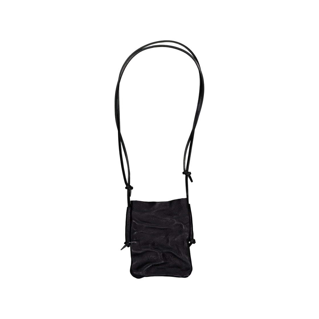 언더마이카 컴팩트 베일 레더 슬링 백 파티나 블랙(Undermycar Compact Veil Leather Sling Bag Patina Black) - 2