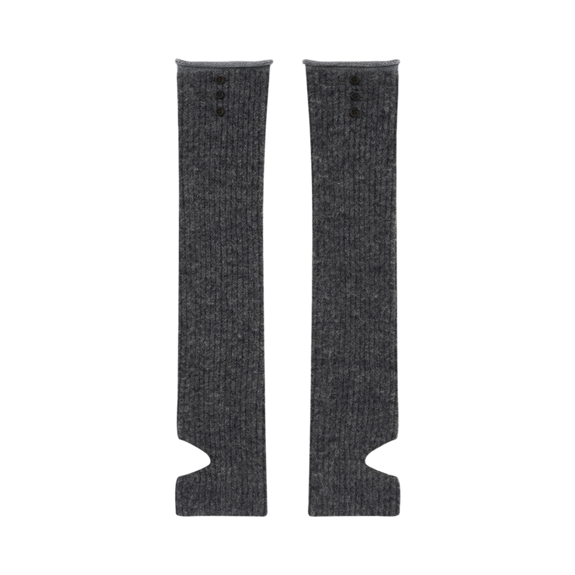 SFWKN2604 SUNLIT Knit Leg Warmer Charcoal