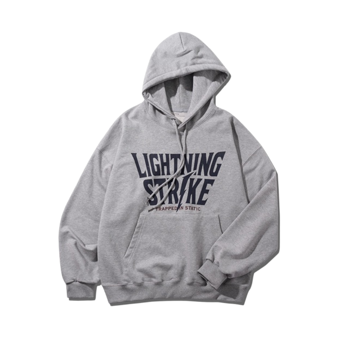 JUHD6896_gray_29 EZKATON Static Edge  Heavy Cotton Hoodie Gray JUHD6896