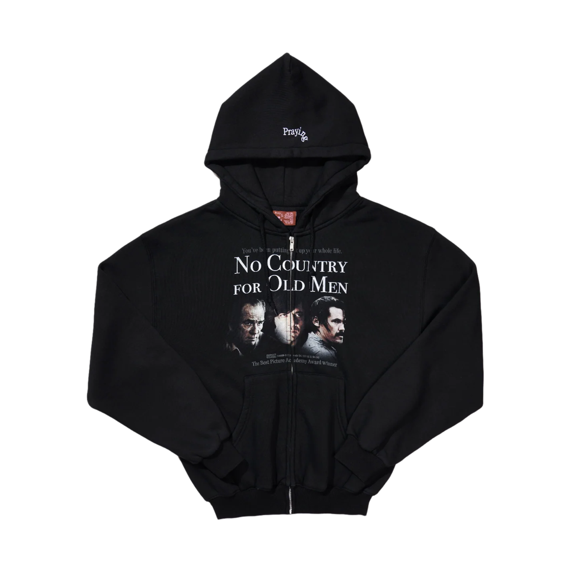 (W) 프레잉 노 컨트리 후드 블랙((W) Praying No Country Hoodie Black)