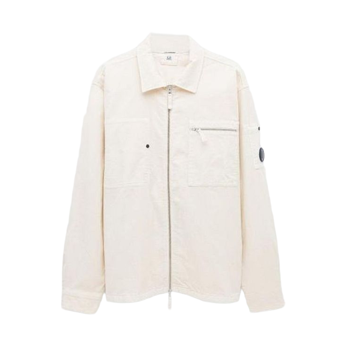 19CMOS097A006410O402 C.P. Company Corduroy Lens Zipped Overshirt Beige - 25FW