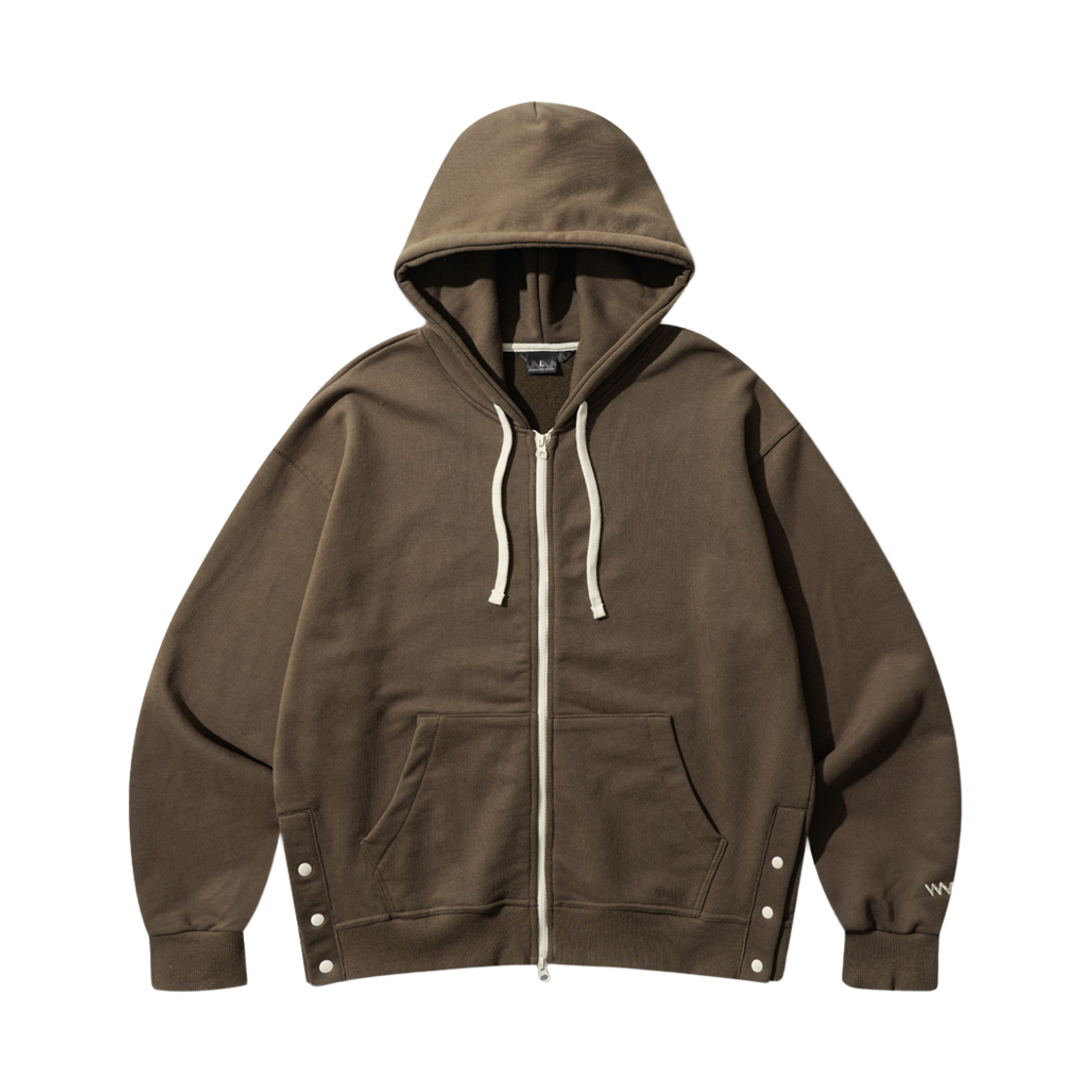 JJHD7844_brown_29 WV PROJECT Snap Point Hood Zipup Brown JJHD7844