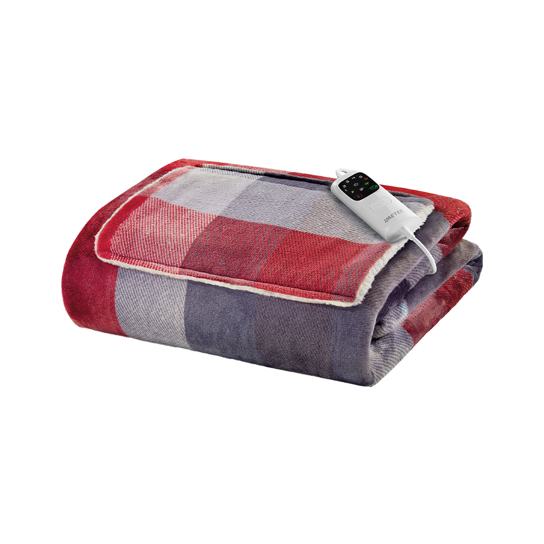 이메텍 전기담요 전기이불 캠핑 오버블랑켓 GOK-840 (레드 체크)(IMETEC Electric Over Blanket GOK-840 (Red & Gray Check))