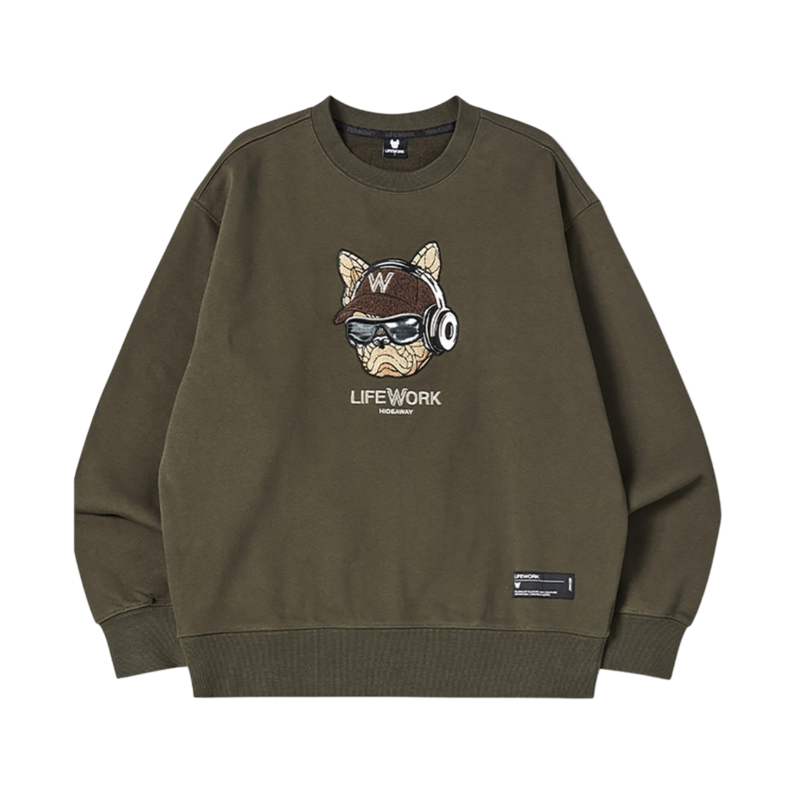 라이프워크 헤드셋 힙독 기모 맨투맨_LW254MT116(Lifework Headset Hipdog Fleece Sweatshirt_LW254MT116) - 3
