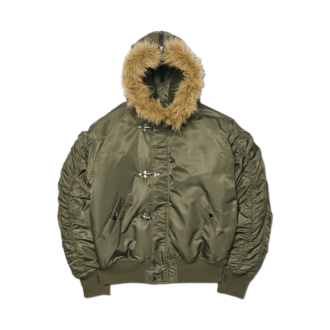 노매뉴얼 D.K N2B 봄버 자켓 카키(NOMANUAL D.K N2B Bomber Jacket Khaki)