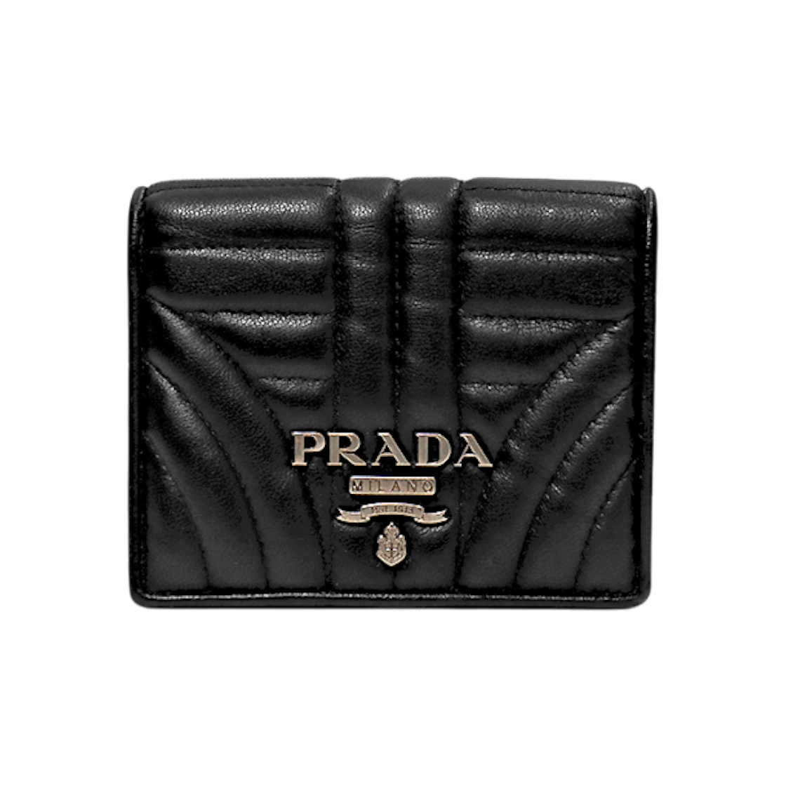 ITD7JR957V9R Prada Black Diagram Wallet