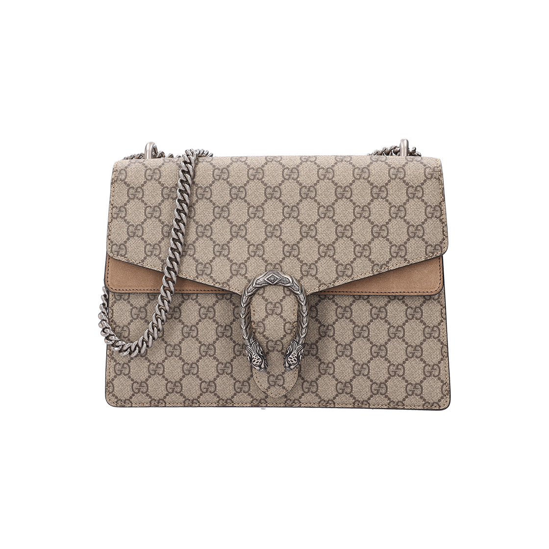 ITJA87AOU4GD Gucci GG Supreme Dionysus Medium Shoulder Bag Canvas Beige
