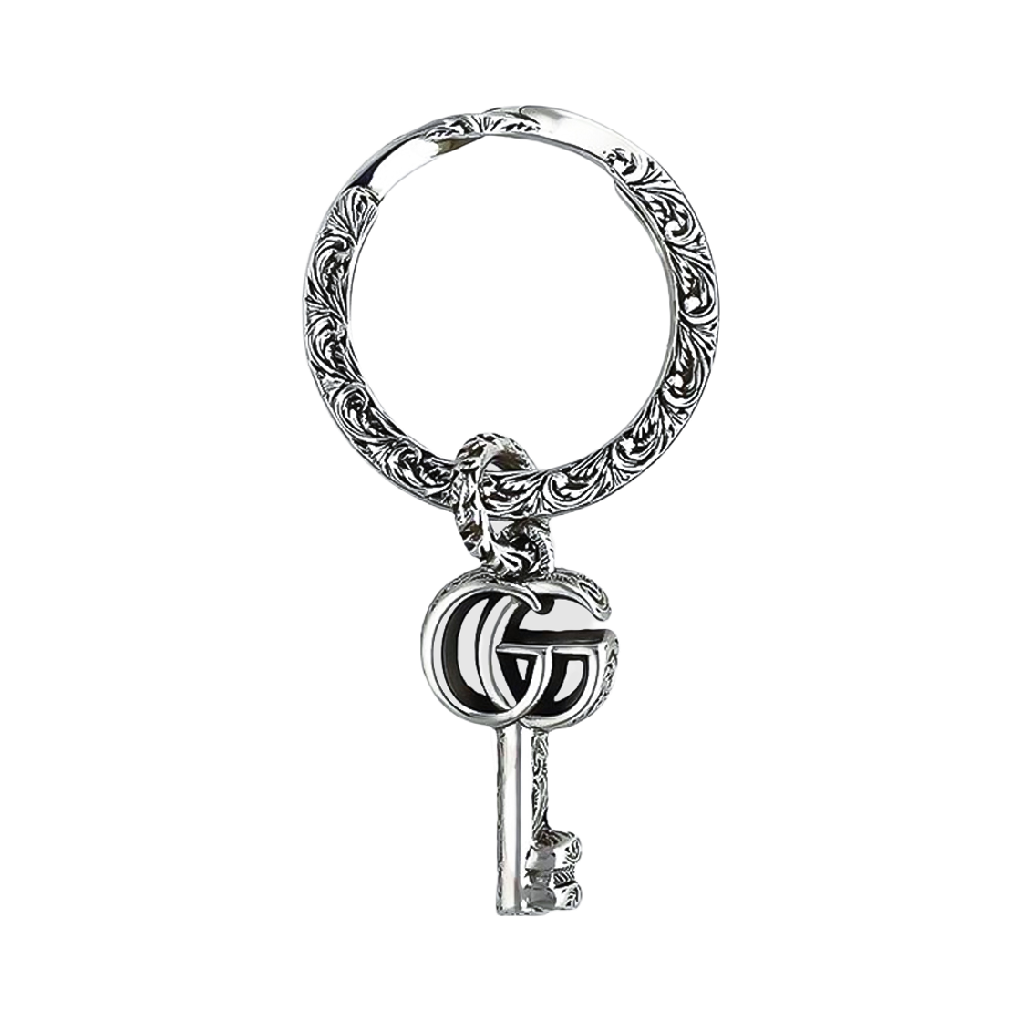 YBF627765001 [20% 쿠폰] Gucci Double G Pendant Keychain Silver