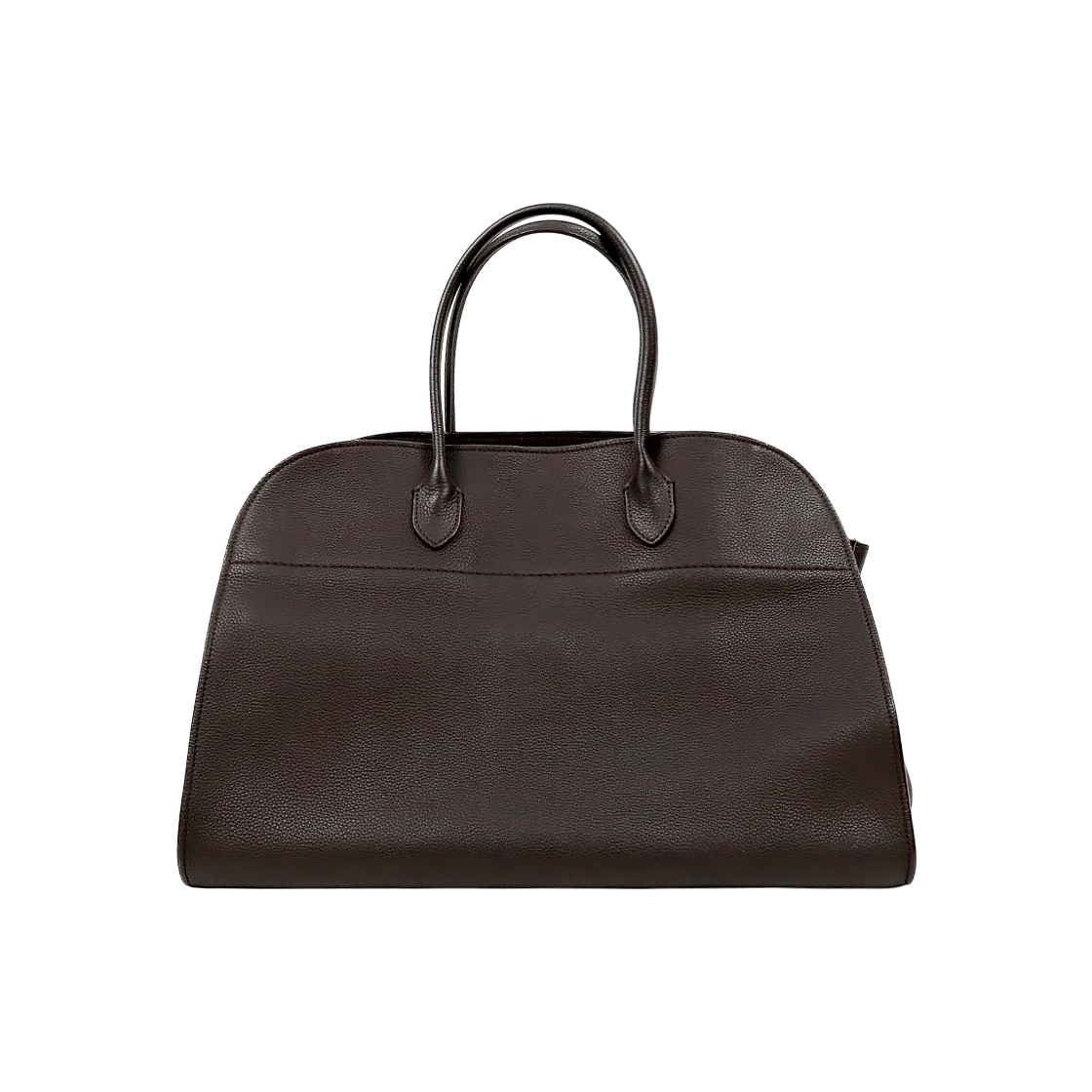 IT4ECSI9M7VQ The Row Brown Leather Margo 17 Shoulder Bag