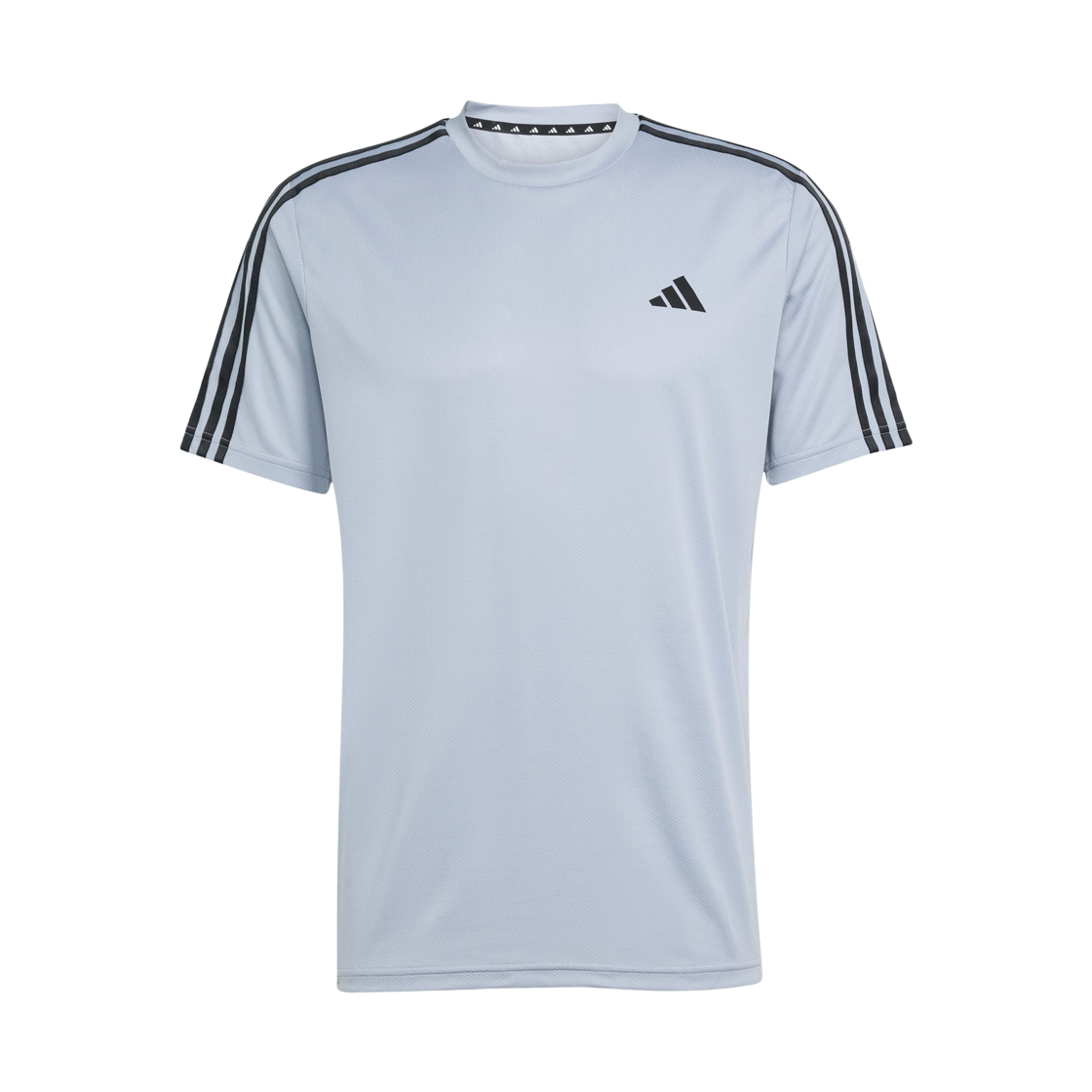 JX2713 Adidas Train Essentials 3-Stripes Training T-Shirt Halo Silver Black - KR Sizing