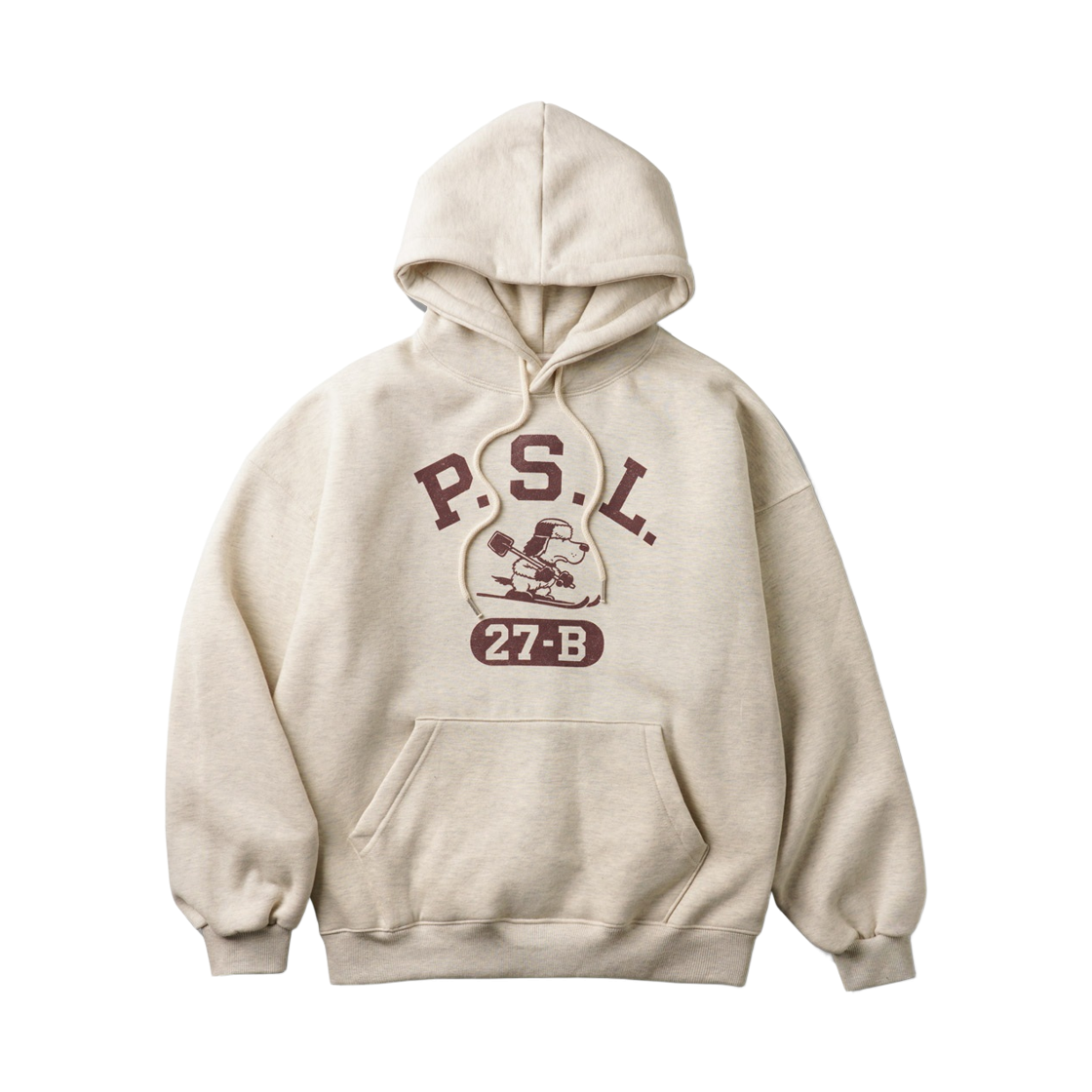 JUHD4723_oatmeal_29 PERSTEP Slope Dogs Hoodie Oatmeal JUHD4723