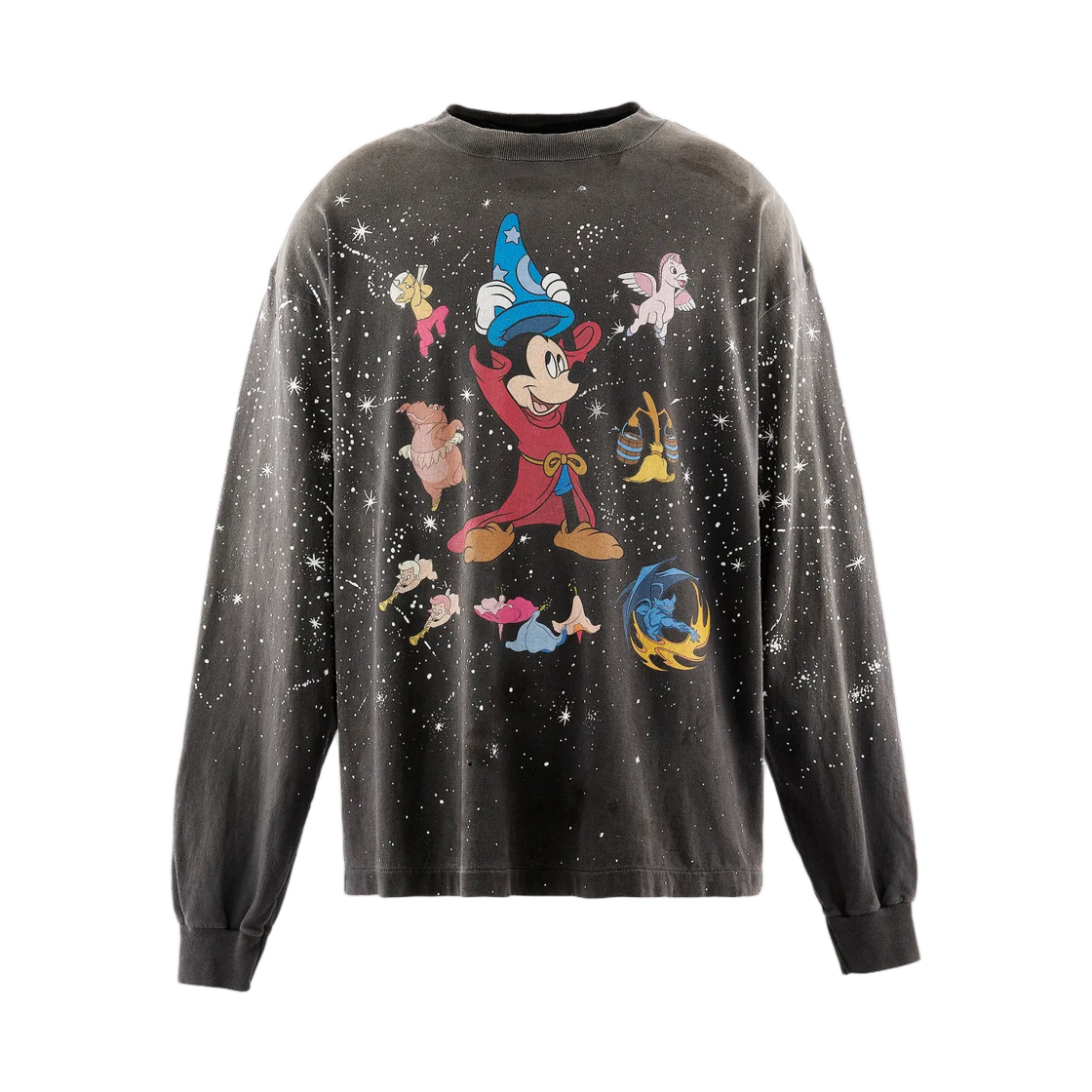 MK1-0000-C90 Saint Mxxxxxx x Disney L/S T-Shirt Fantasia Black - 26AW
