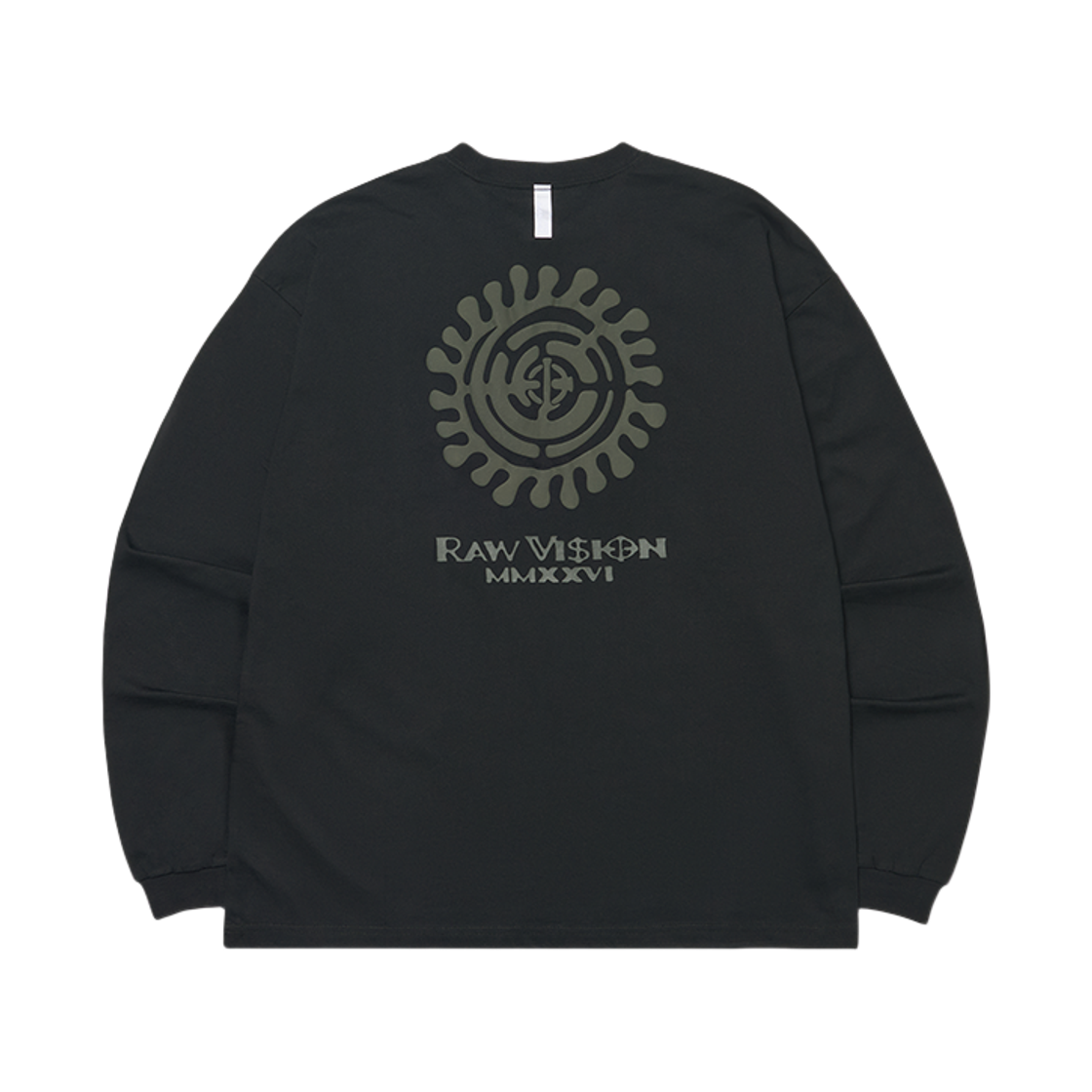 노매뉴얼 M.G 롱 슬리브 티 블랙(NOMANUAL M.G Long Sleeve Tee Black)