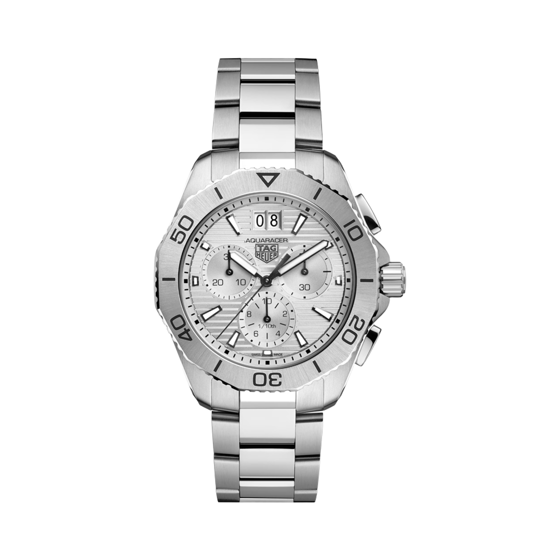 CBP1111.BA0627 [20% 쿠폰] TAG Heuer Aquaracer Quartz Chronograph 40mm Stainless Steel Silver