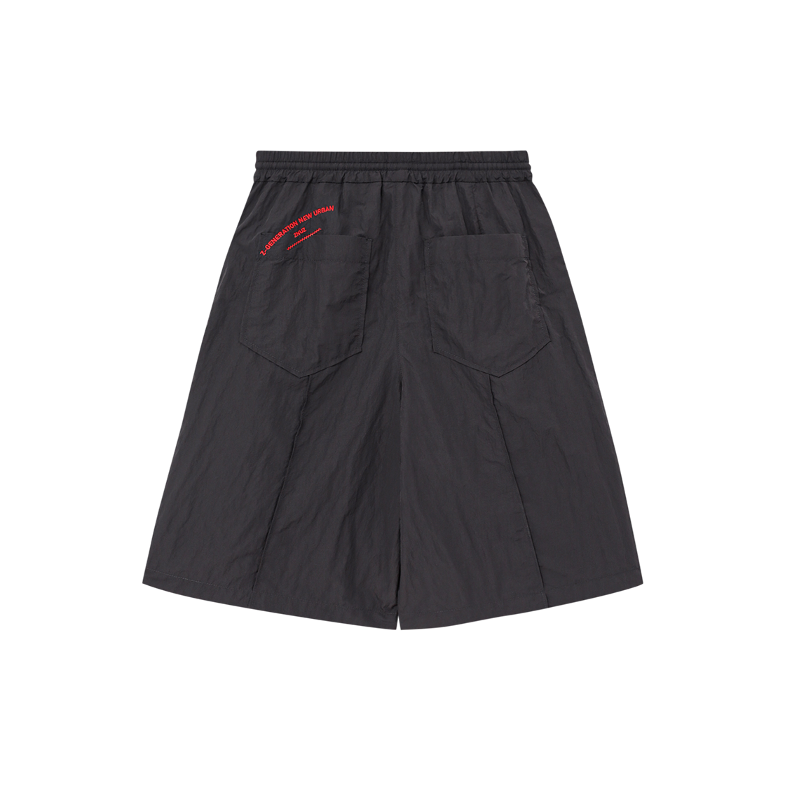 제뉴즈 지퍼 나일론 버뮤다 팬츠 - 차콜(Znuz Zipper Nylon Bermuda Pants - Charcoal) - 2