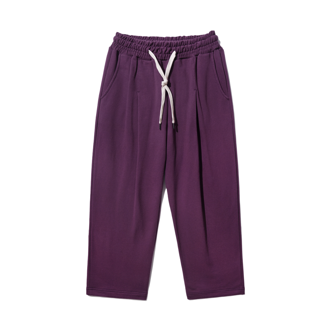 HYLP4514_all_291 PERSTEP Calm One Tuck Sweat Pants Reddish Purple HYLP4514