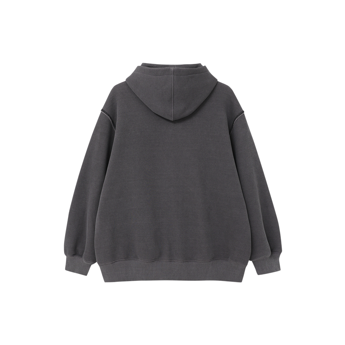 제뉴즈 비 마이 제뉴즈 피그먼트 후디 - 차콜(Znuz Be My Znuzer Pigment Hoodie - Charcoal) - 2