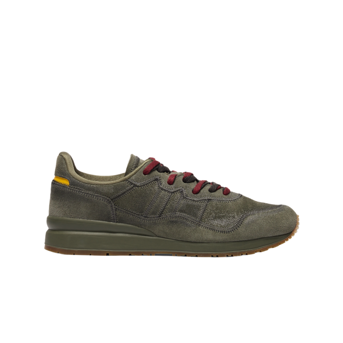 1183C447-300 Onitsuka Tiger Tiger Ally Stitch Mantle Green Vibrant Yellow