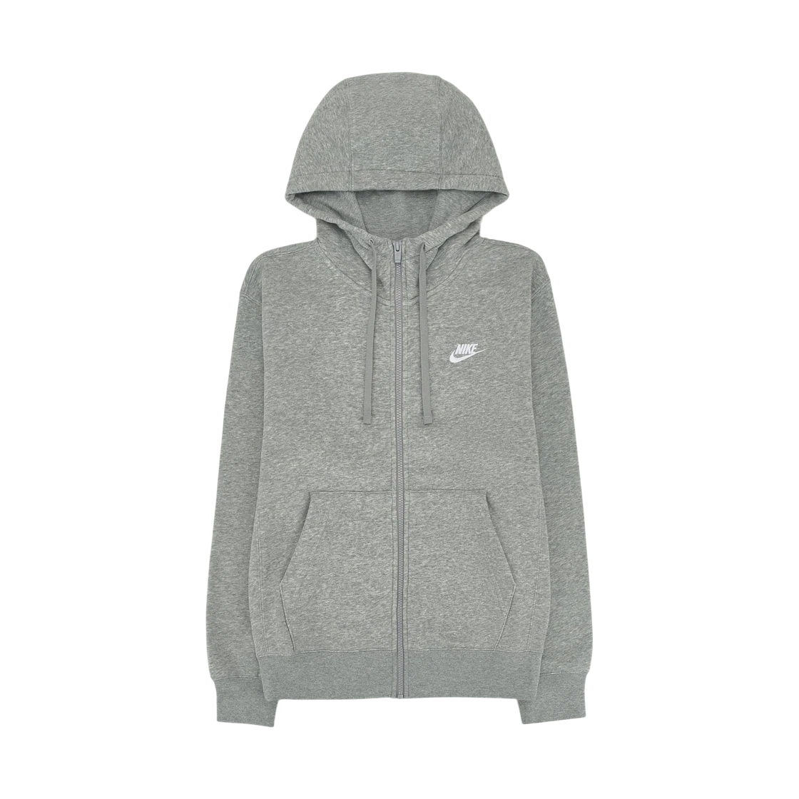Nike Nike NSW Club Fleece Full Zip Hoodie Dark Grey Heather - Asia · M