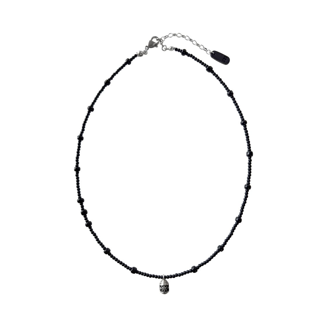 이스트아르고 아르고 스타 드롭 넥클리스 블랙 실버925(EASTARGO Argo Star Drop Necklace Black Silver925)