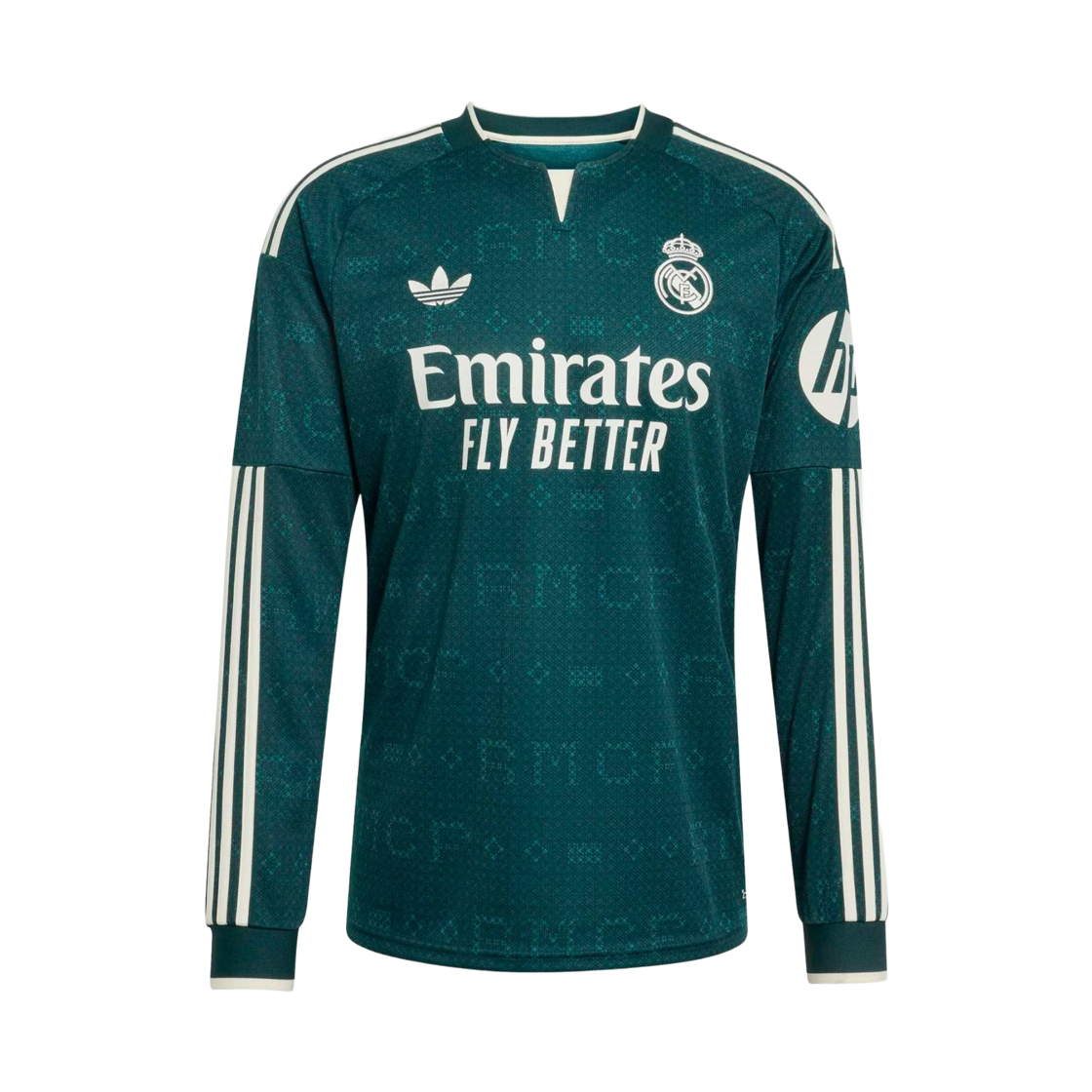 KC3970 Adidas Real Madrid 26/27 Long Sleeve Away Jersey Aurora Ivy - KR Sizing (Non Marking Ver.)