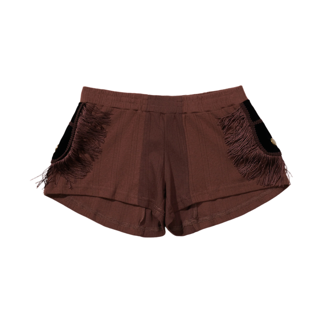 (W) 프레잉 에폴렛 쇼츠 브라운((W) Praying Epaulette Shorts Brown)