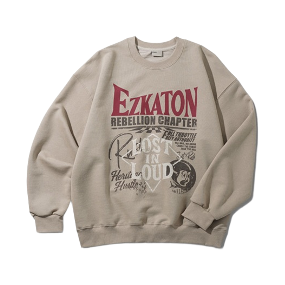 SMMT6897_lightbeige_29 EZKATON Rebchap Sweatshirts Lightbeige SMMT6897