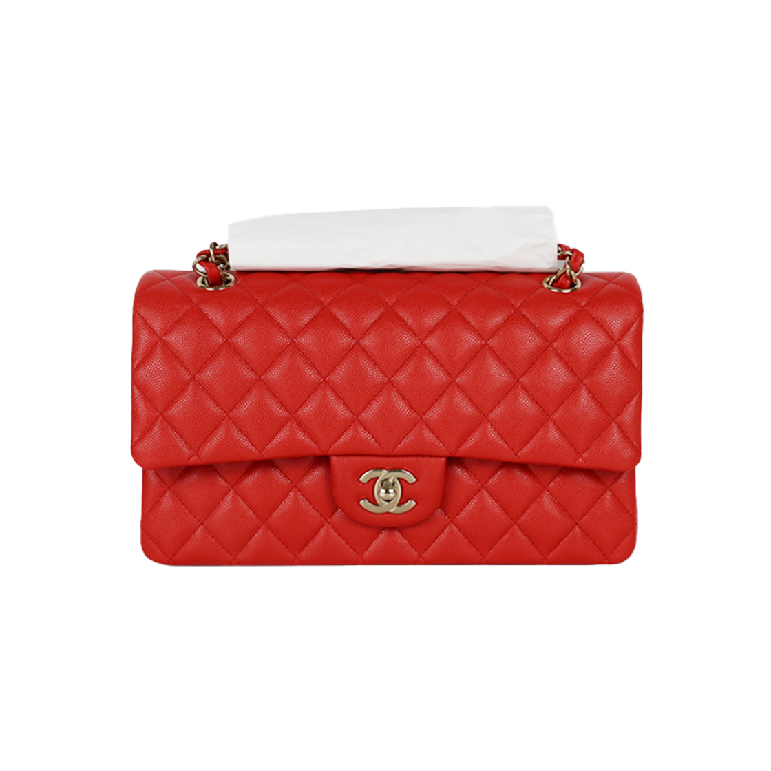 ITD6JB2HS676 Chanel Classic Medium Red