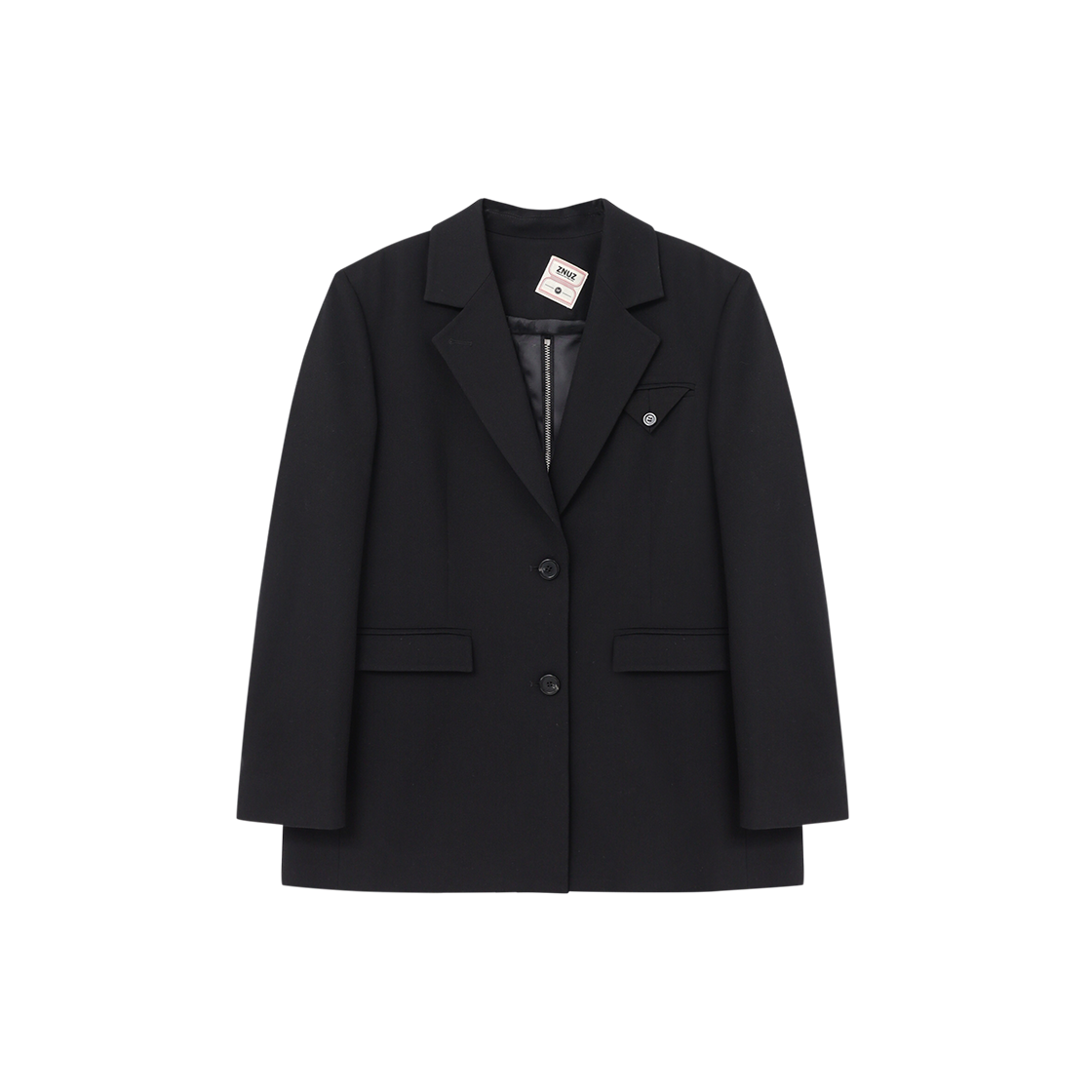 제뉴즈 스위프츠 지퍼 테일러드 자켓 - 블랙(Znuz Swiftz Zipper Tailored Jacket - Black)