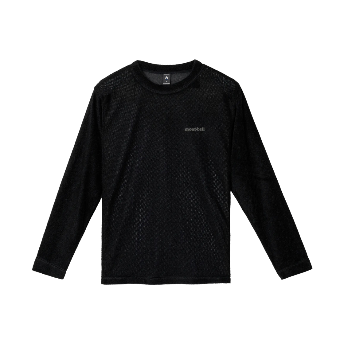 1106828 Montbell Climaair Light Long Sleeve T-Shirt Black