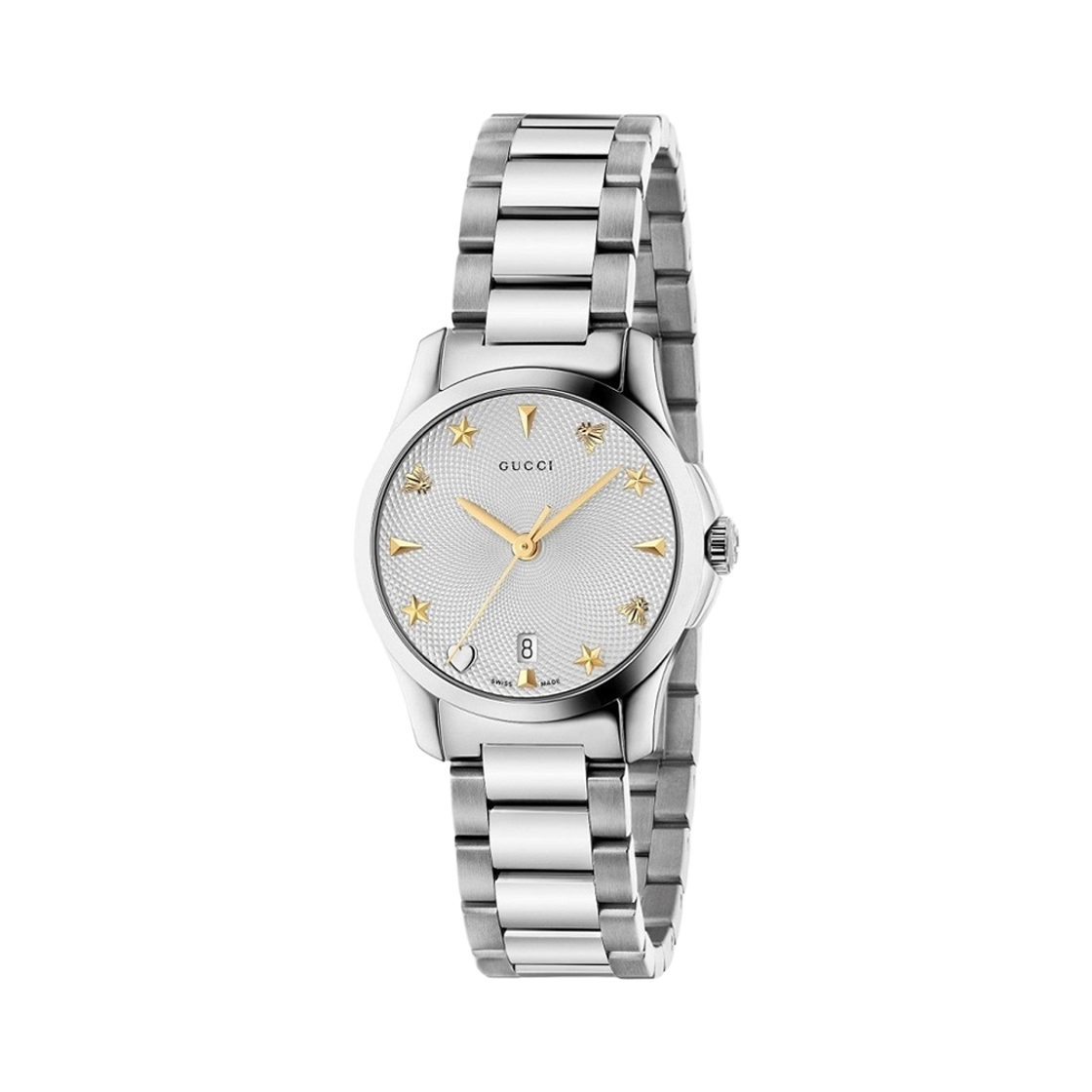 YA126572A [20% 쿠폰] (W) Gucci G-Timeless Quartz 27mm Stainless Steel Silver
