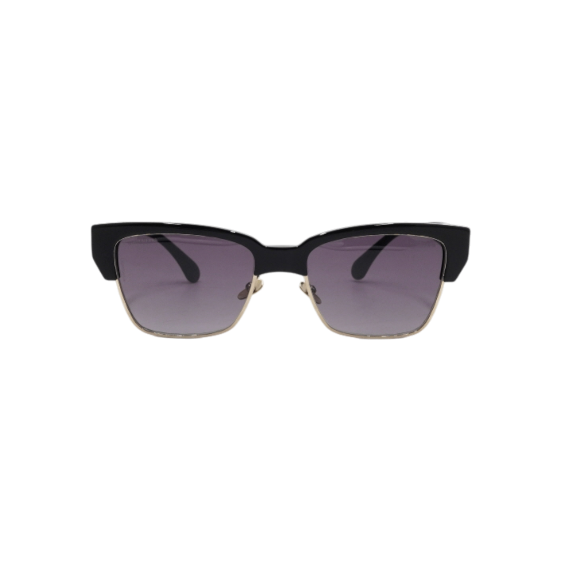 ITDU5LPS4ME2 Chanel Acetate Metal Black Frame CC Logo Cat Eye Sunglasses
