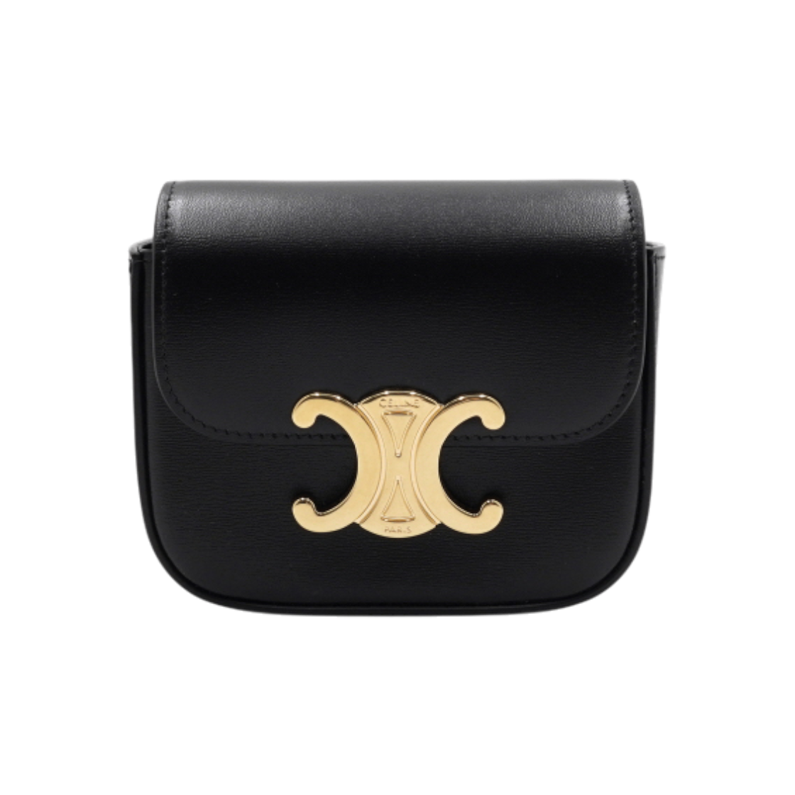ITFSHPM82FJR Celine Black Calfskin Mini Clutch Shoulder Bag