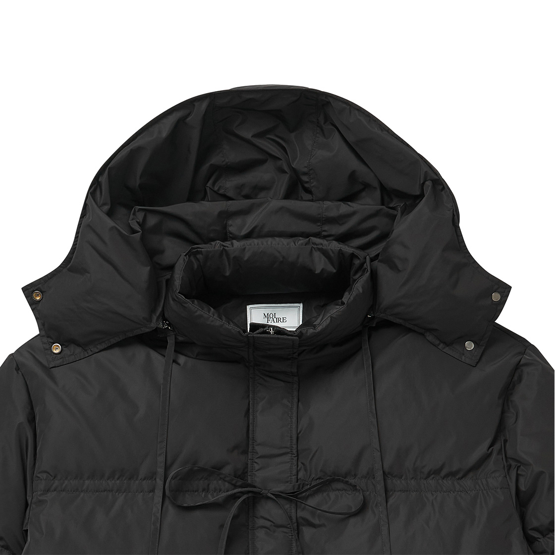 모이페어 스트랩 다운 자켓 블랙(MOIFAIRE Strap Down Jacket Black) - 2