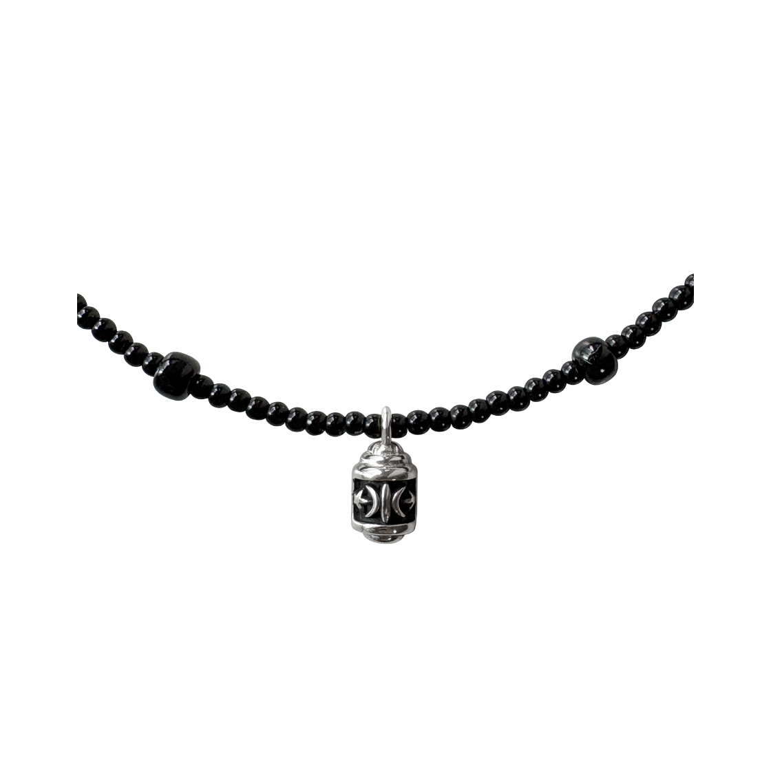 이스트아르고 아르고 스타 드롭 넥클리스 블랙 실버925(EASTARGO Argo Star Drop Necklace Black Silver925) - 2