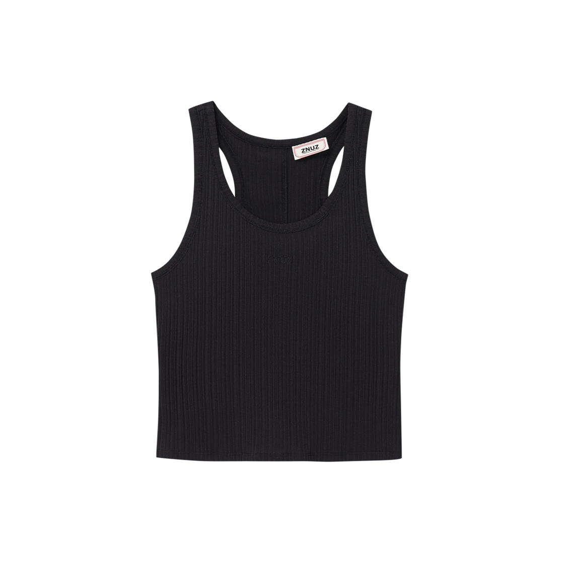 제뉴즈 크롭 슬리브리스 - 블랙(Znuz Znuz Crop Sleeveless - Black)