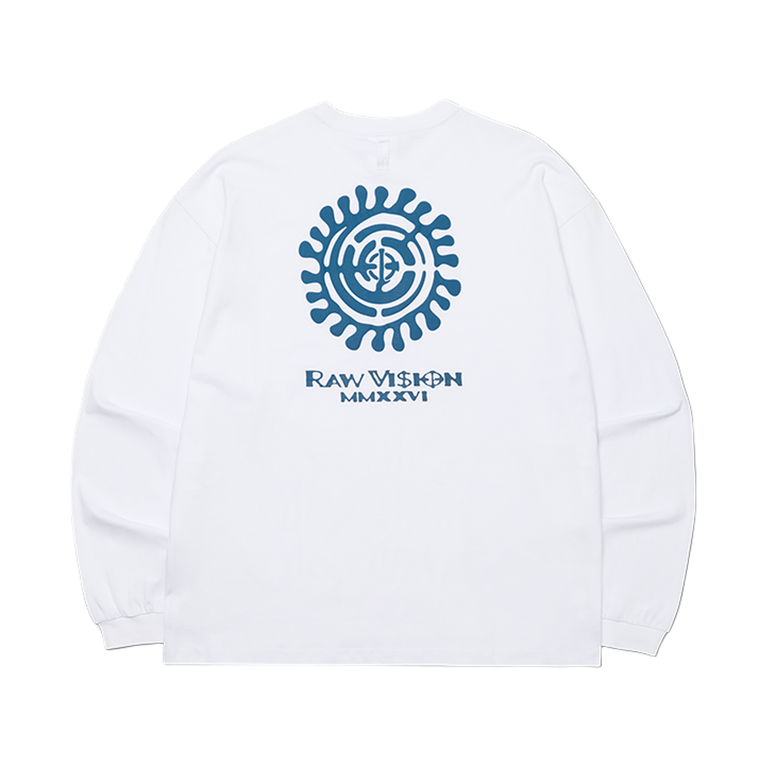 노매뉴얼 M.G 롱 슬리브 티 화이트(NOMANUAL M.G Long Sleeve Tee White)