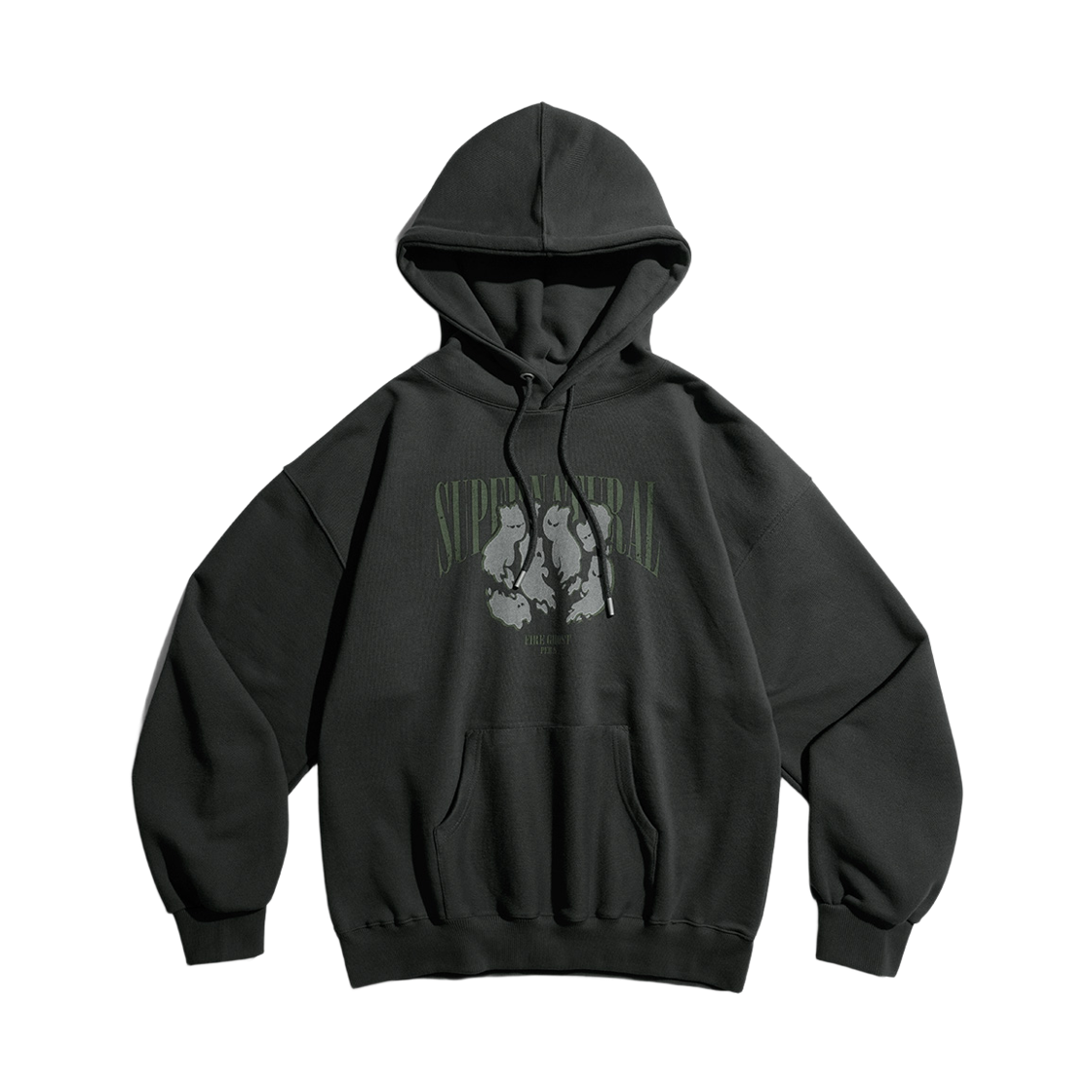 BJHD4582_Charcoal_292 PERSTEP Ghost Heavy Weight Hoodie Charcoal BJHD4582
