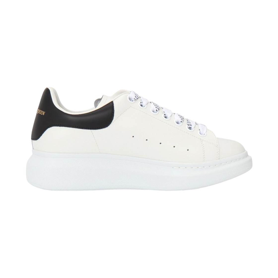[17% 쿠폰] 알렉산더 맥퀸 오버사이즈드 스니커즈 화이트 블랙([17% 쿠폰] Alexander McQueen Oversized Sneakers White Black) - 5